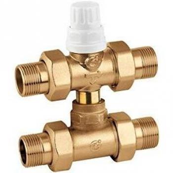 Válvula de zona de tres vías con T de derivación 3/4 Caleffi 678