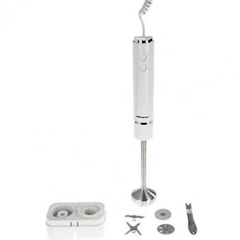 Ultratec 331400000104 - Set de batidora con brazo de acero inoxidable, 400 W, 4 accesorios intercambiables, color blanco