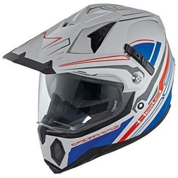Held Makan Dekor Enduro casco gris y azul Talla:small
