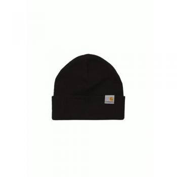 Carhartt WIP Stratus Low Black Beanie - Unisex, One Size, 100% Acrylic