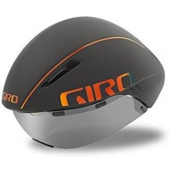 Giro Aerohead MIPS Aero/Tri Casco de Ciclismo, Unisex, Gris Mate/Cromo Fuego, L