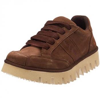 Zapatillas de piel 1800 Lux marrón, unisex adulto, con plantilla extraíble, talla 44 EU