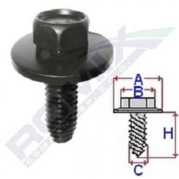 Tornillo ROMIX C60625, 2 Piezas, tipo de tornillo, material resistente, diseño duradero
