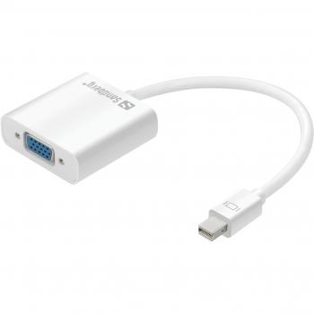 Adaptador Sandberg Mini DisplayPort a VGA, 4.50 cm, Data + Video