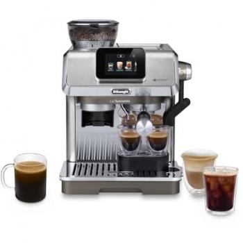 Máquina de Café Espresso De'Longhi La Specialista Touch EC9455.M, Semi-automática, 1,7 L, 1450 Watts, con Molinillo de Café y Espumador de Leche Automático