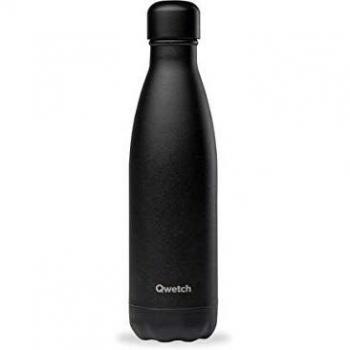 Botella isotérmica 500 ml negra mate Qwetch