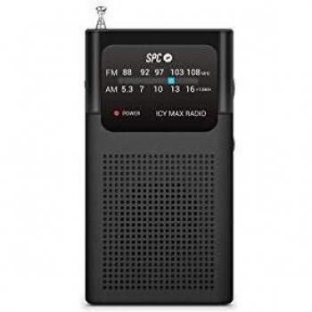 SPC Icy MAX Radio FM/Am analógica de Bolsillo con Clip de sujeción