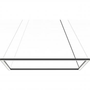 Lámpara de pie Lumicom con tira LED, 58W/m, 4000K, metal negro, 60x90cm