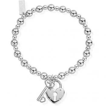 ChloBo Mini Bead Lock and Key Bracelet SBMSB923