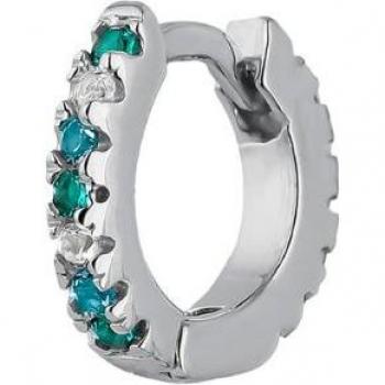 Piercing aro Earcandy Sophie de plata bañado en rodio