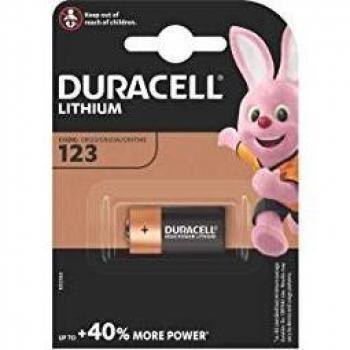 Pila de Litio Duracell 3V CR123A Ultra Alta Potencia (BL.1)