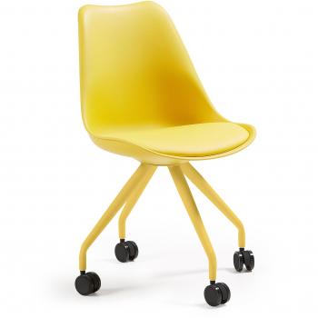 Kavehome Silla Escritorio Ralf, Amarillo