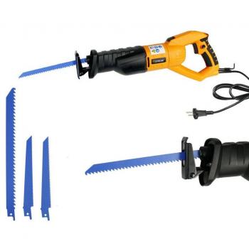 Sierra de Calar Eléctrica 700W con 3 Hojas para Madera y Metal