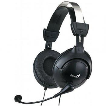 Genius HS-505X, Auriculares con Micrófono Incorporado, Negro