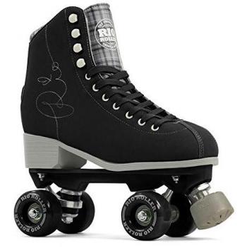 Rio Roller Patines 4 Ruedas Signature Gris Mujer Adulto - Patines de cuatro ruedas, diseño unisex, color gris, talla para adultos
