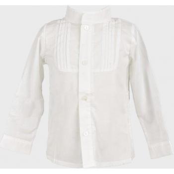 Camisa de niño de manga larga y cuello mao en color crudo - La Ormiga 1120020403