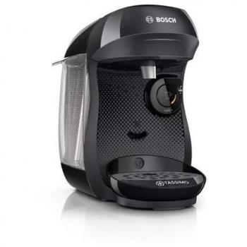 Cafetera de Cápsulas Bosch Tassimo Happy TAS1002NV, 0.7L, Lector de Código Inteligente, Color Negro, Incluye Descuento en Café