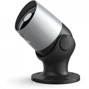 Hama 00176577 Cámara de Vigilancia Exterior Bala IP Wi-Fi Inalámbrica 1080p con Audio Bidireccional y Visión Nocturna, Montaje en Pared, Color Negro
