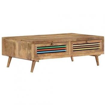 SengentoStyle Salontafel 100x60x30 cm massief mangohout