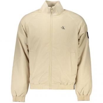 Calvin Klein Women's Beige Padded Harrington Zip-Up Jacket, Size 2XL