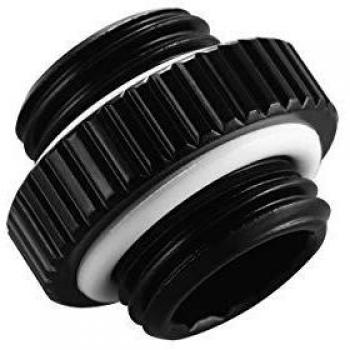 Adaptador M-M G1/4 Phanteks - Negro, para sistemas de refrigeración por agua