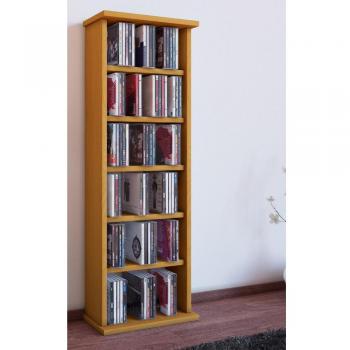 Estante de Madera Vostan para 150 CDs o 65 DVDs, Dimensiones: 92 x 31 x 18 cm, Diseño Elegante y Funcional