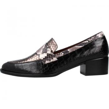 Mocasines de Mujer Marca Joni Modelo 19158J, color negro, diseño clásico, material sintético, suela de goma antideslizante, plantilla acolchada para mayor comodidad