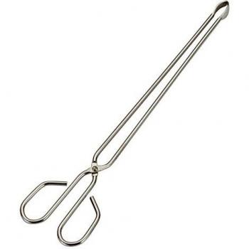Sauvic 04459 - Pinza Carne Larga Inoxidable, 18/8