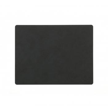 Lind DNA Nupo – Juego de salvamanteles, Piel, Negro, 35 x 0,2 x 45 cm, 2 Piezas