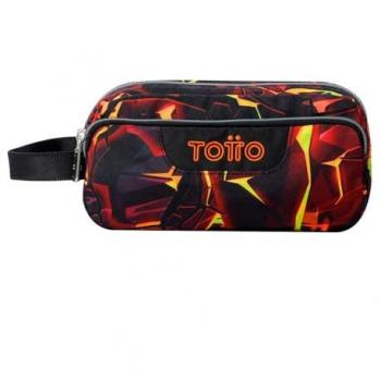 Estuche Escolar Agapec - Flash, 3 Compartimentos, Grande, Dimensiones 23 x 11.5 x 10.5 cm, Asa Lateral, Tiradores Ergonómicos con PVC, Tejido Resistente