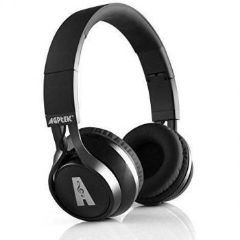 Auriculares Bluetooth, AGPtek Casco Inalámbrico de Diadema Manos Libres Over-oreja Wireless Headphone con Puerto Micro USB Cabeza Plegable Deportivo para Móvil Mp3 Iphone Ipad Con Jack de 3.5mm