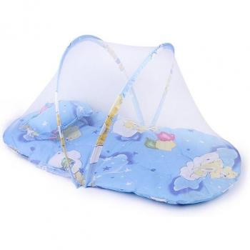 Cama Plegable Portátil para Bebé con Mosquitera y Cojín de Sueño Dotado de Cremallera