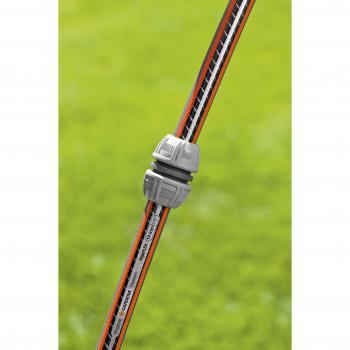 Conector de Manguera Reparador 13mm (1/2) - 15mm (5/8) Plástico Negro y Gris