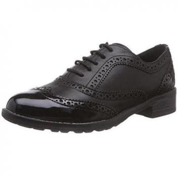 Marco Tozzi 23703 - zapato oxford de material sintético mujer, color negro, talla 40