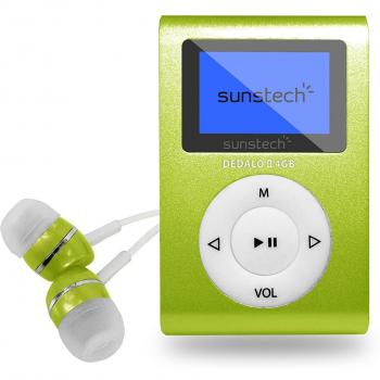 Sunstech DEDALOII4GBGN - Reproductor MP3 de 4 GB