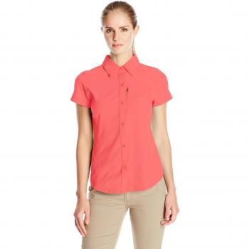 Columbia Silver Ridge Short Sleeve Shirt - Camisa para mujer, color rosa, talla XS