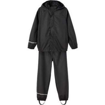 Nkndry Black Waterproof Rain Set for Kids (Pack of 2)