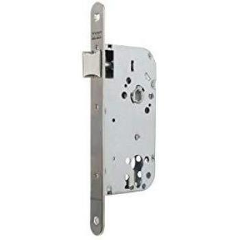 Tesa Assa Abloy 13558RHN Cerradura de embutir para puertas de madera Con Cilindro NiqueladoEntrada 50 mm / Frente Redondo 135