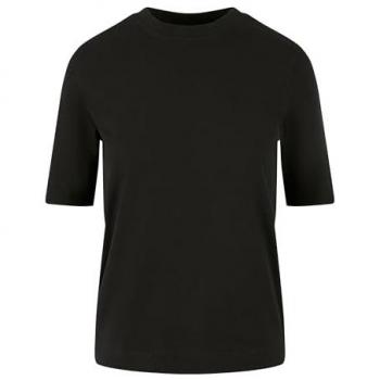 Urban Classics Ladies Classy Black T-Shirt - Size S - 100% Cotton