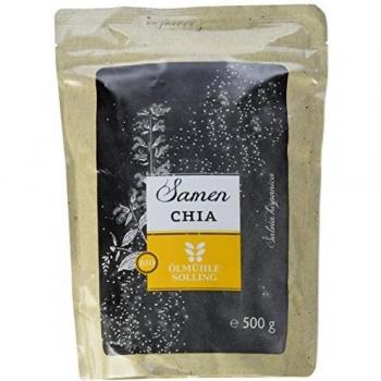 Semillas de Chía Bio Naturales 500 g - 100% Orgánicas, Veganas y Sin Gentechnik