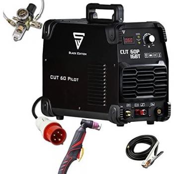 STAHLWERK CUT 60 Piloto IGBT cortador de plasma con 60 Amperio, rendimiento de corte hasta 24 mm, para chapas pintadas & oxidadas