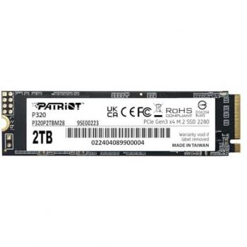 SSD Patriot P320 2TB M.2 2280 NVMe PCIe Gen3 x4 R/W 3000/2200MB/s