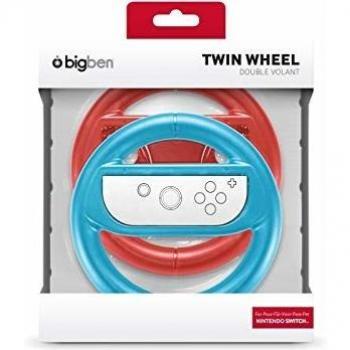 BIGBEN Interactive - Pack De 2 Volantes para Joy-con, Color Rojo Y Azul, Tamaño Grande