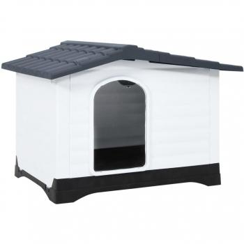 Grey Polypropylene Dog House 90.5x68x66 cm