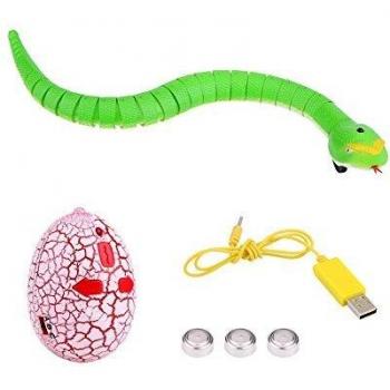 Dilwe Juguete Teledirigido Remoto Control de Serpiente RC Modelo de Animal Juguete de Broma