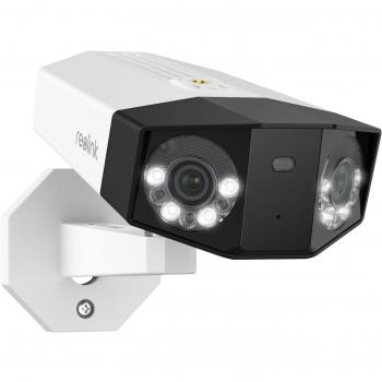Cámara de Seguridad IP Reolink Duo Serie P750 PoE 16MP con Visión Panorámica de 180°, Doble Lente, Visión Nocturna a Color F1.6, Detección de Movimiento y