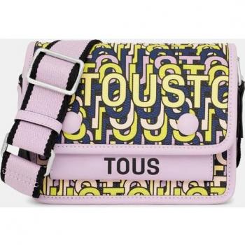 Tous Bandolera Pequeña/Mediana Audree T Vera con Estampado de Logos Multicolor Malva