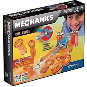 Geomag- Mechanics Construcciones magnéticas y juegos educativos, Multicolor, 95 Piezas