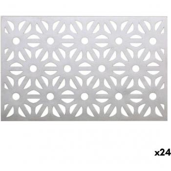 Salvamantel Viejo Valle PVC Plateado 45 x 30 cm (24 Unidades)