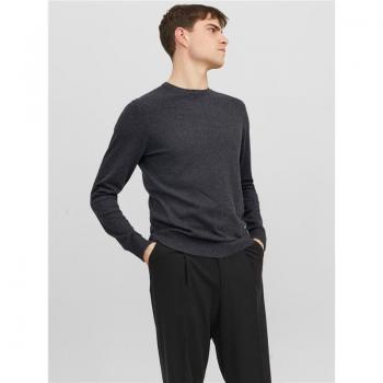 Jack & Jones Emil Knit Dark Grey Melange Sweater for Men